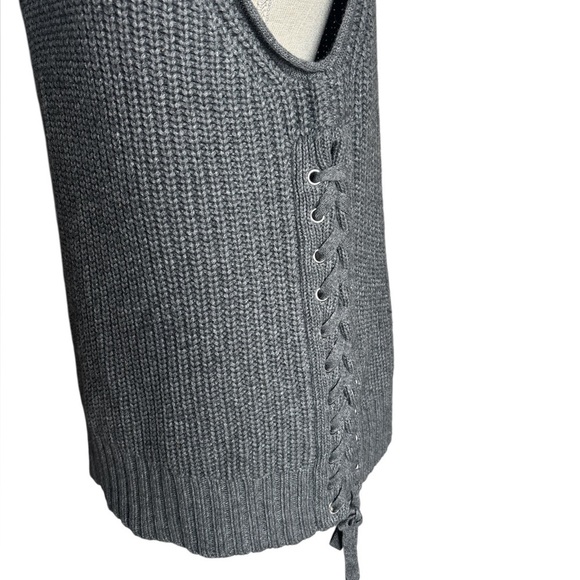 Autumn Cashmere Sleeveless Turtleneck Sweater in Grey Size Small EUC - Picture 2 of 10